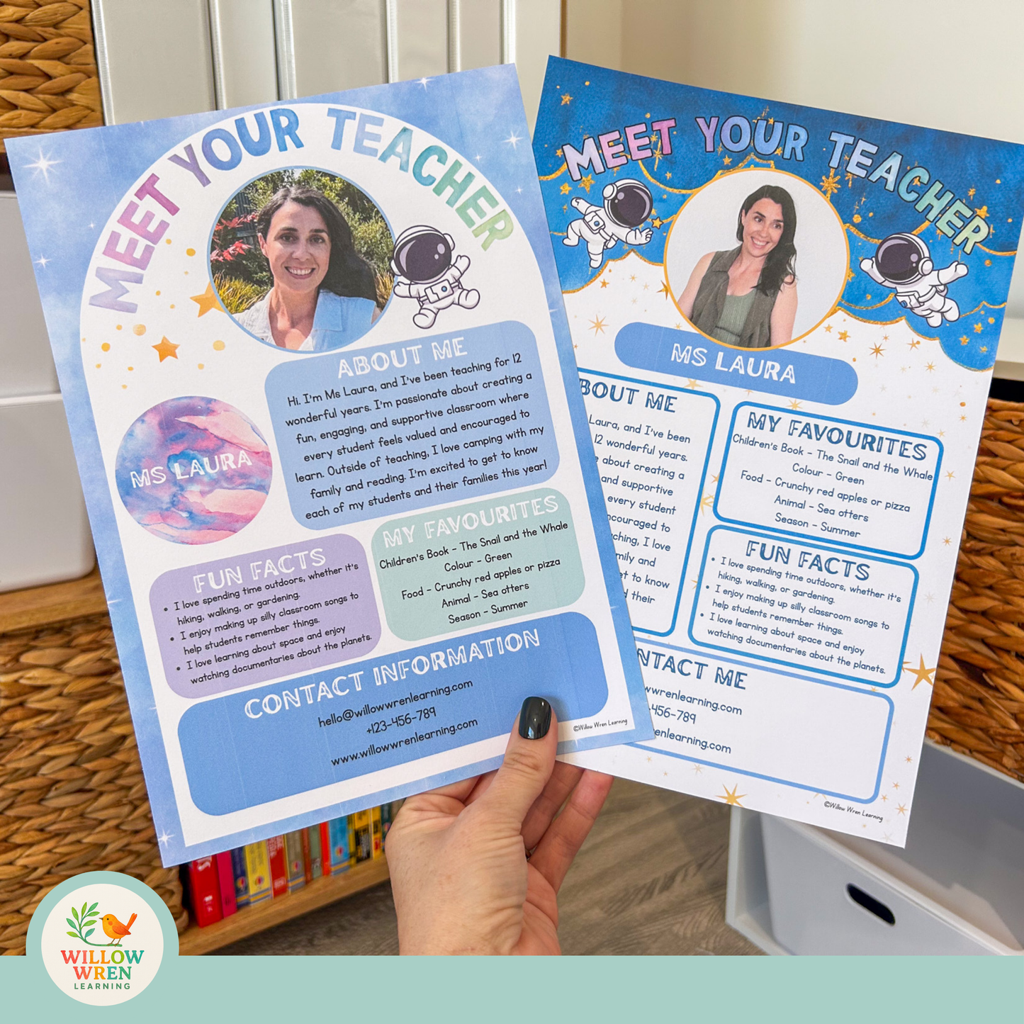 Galaxy Dreams Meet the Teacher Template 🪐