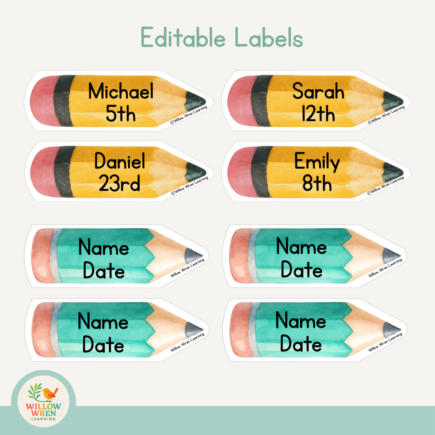 Rainbow Pencils Birthday Board Pack ✏️