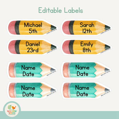 Rainbow Pencils Birthday Board Pack ✏️